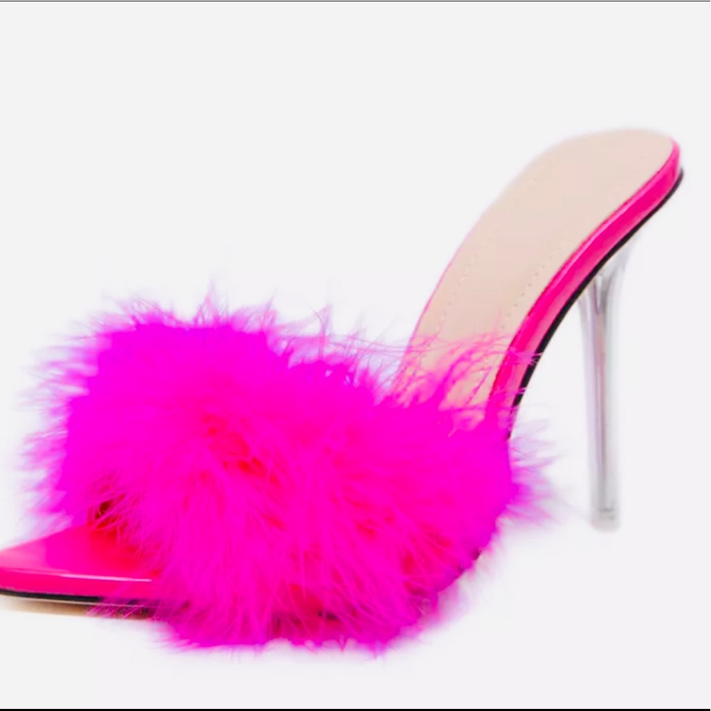 Sale Bougee pink open toe heels